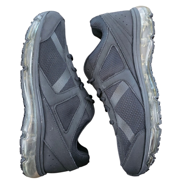 SafeTstep Men’s Black Slip Resistant Comfort Work Shoes Sneakers Size 10.5W Wide main image 4